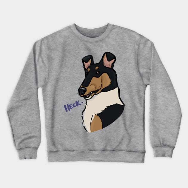 Heck - Smooth Collie Vibes Crewneck Sweatshirt by SpaceDroids